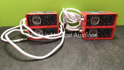 4 x Smiths paraPAC 200D MR Compatible Ventilators with Hoses