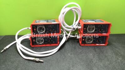 4 x Smiths paraPAC 200D MR Compatible Ventilators with Hoses