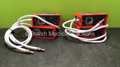 4 x Smiths paraPAC 200D MR Compatible Ventilators with Hoses