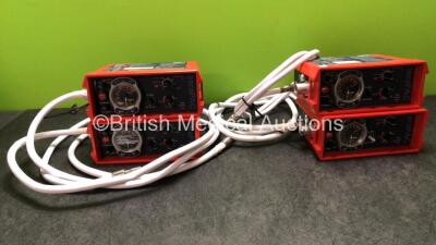 4 x Smiths paraPAC 200D MR Compatible Ventilators with Hoses