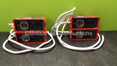 4 x Smiths paraPAC 200D MR Compatible Ventilators with Hoses