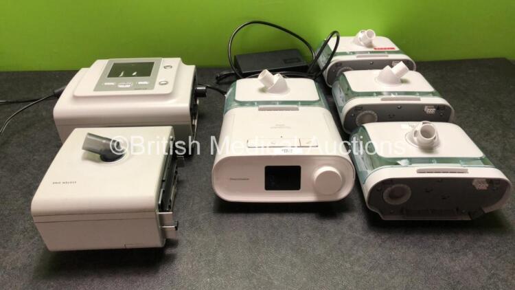 Job Lot Including 1 x Philips Respironics BiPAP A40 Unit with 1 x AC Power Supply (Powers Up with Alarm and Blank Display-See Photo) 1 x Philips Respironics Dream Station CPAP Unit with 1 x AC Power Supply and 3 x Humidifier Units (Powers Up) 1 x System O