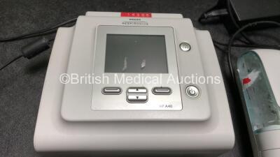 Job Lot Including 1 x Philips Respironics BiPAP A40 Unit with 1 x AC Power Supply (Powers Up with Alarm and Blank Display-See Photo) 1 x Philips Respironics Dream Station CPAP Unit with 1 x AC Power Supply and 3 x Humidifier Units (Powers Up) 1 x System O - 2