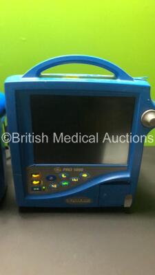 2 x GE Dinamap Pro 1000 Patient Monitors and 1 x GE Dinamap Pro 300V2 Patient Monitor (2 x Power Up,1 x Powers Up with Blank Screen) - 4