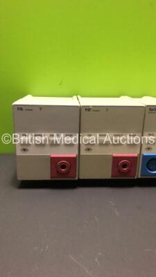 2 x HP ECG /RESP Modules, 3 x HP Temp Modules, 3 x HP SPO2/Pleth Modules and 2 x HP P.B Modules - 2