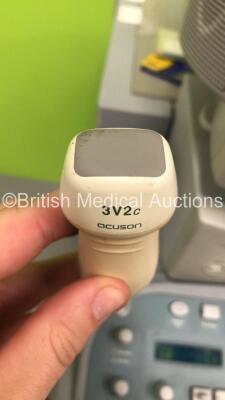 Acuson Sequoia C256 Ultrasound Scanner *S/N 53016* Version 5.09 with 2 x Transducers / Probes (8L5 and 3v2c) and Sony UP-890MD Video Graphic Printer (Powers Up in French - Missing Dials / Damage to Machine- See Pictures) ***IR249*** - 4