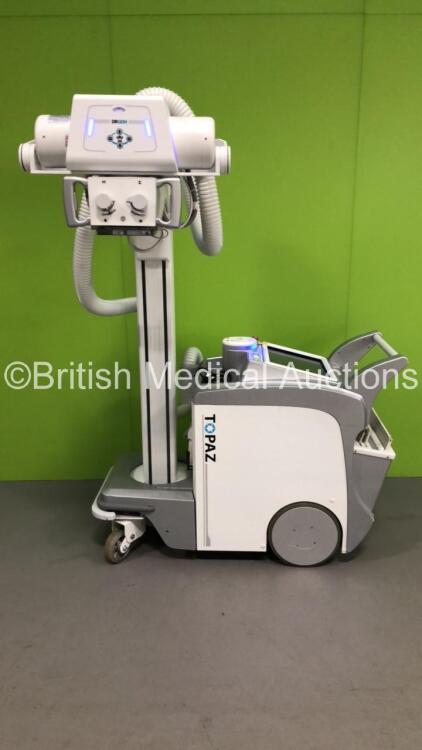 DRGEM Mobile X-Ray Ref TOPAZ-32D with Exposure Finger Trigger,Wireless Digital Flat Panel Detector and Charger (Powers Up with Key-Key Included) * SN DRK2050172A * * Mfd May 2020 *