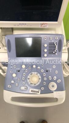 Aloka ProSound Alpha 10 Ultrasound Scanner with 1 x Transducer/Probe (1 x UST-9130) and Sony Digital Graphic Printer UP-D897 (Hard Drive Removed) * SN M01963 * * Mfd 2008 * - 4