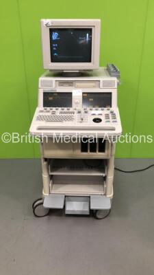 Agilent Sonos 4500 M2424A Ultrasound Scanner *S/N US97808879* **Mfd 2001** (Powers Up - Missing Dials - See Pictures)