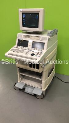 Agilent Sonos 4500 M2424A Ultrasound Scanner *S/N US97808879* **Mfd 2001** (Powers Up - Missing Dials - See Pictures) - 2