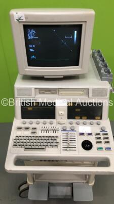 Agilent Sonos 4500 M2424A Ultrasound Scanner *S/N US97808879* **Mfd 2001** (Powers Up - Missing Dials - See Pictures) - 4