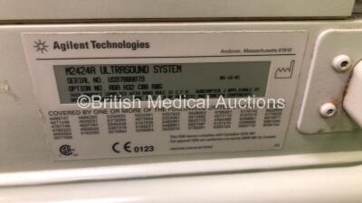 Agilent Sonos 4500 M2424A Ultrasound Scanner *S/N US97808879* **Mfd 2001** (Powers Up - Missing Dials - See Pictures) - 8