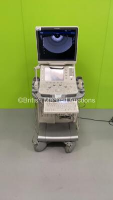 Toshiba Aplio 400 Flat Screen Ultrasound Scanner *Mfd - 07/2010* Software Version - AB_V3.00*R002 with 3 x Transducers / Probes (1 x PVT-661VT Endocavity Transducer *Mfd - 04/2013*, 1 x PLT-704SBT Linear Array Transducer *Mfd - 07/2010* and 1 x PVT-375BT