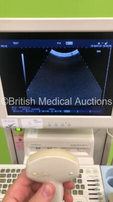 Hitachi EUB-7000HV Ultrasound Scanner *S/N KE17559005* **Mfd 2010** with 3 x Transducers / Probes (EUP-C715 *Mfd 2009* / EUP-V53W and EUP-L65 *Mfd 05/2010*) and Sony UP-897MD Video Graphic Printer (Powers Up) ***IR242*** - 5