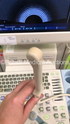 Hitachi EUB-7000HV Ultrasound Scanner *S/N KE17559005* **Mfd 2010** with 3 x Transducers / Probes (EUP-C715 *Mfd 2009* / EUP-V53W and EUP-L65 *Mfd 05/2010*) and Sony UP-897MD Video Graphic Printer (Powers Up) ***IR242*** - 7