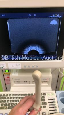 Hitachi EUB-7000HV Ultrasound Scanner *S/N KE17559005* **Mfd 2010** with 3 x Transducers / Probes (EUP-C715 *Mfd 2009* / EUP-V53W and EUP-L65 *Mfd 05/2010*) and Sony UP-897MD Video Graphic Printer (Powers Up) ***IR242*** - 8