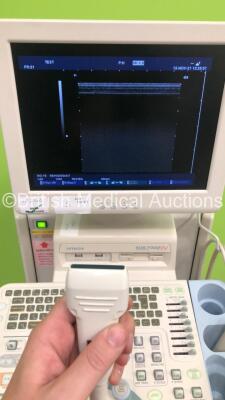 Hitachi EUB-7000HV Ultrasound Scanner *S/N KE17559005* **Mfd 2010** with 3 x Transducers / Probes (EUP-C715 *Mfd 2009* / EUP-V53W and EUP-L65 *Mfd 05/2010*) and Sony UP-897MD Video Graphic Printer (Powers Up) ***IR242*** - 11