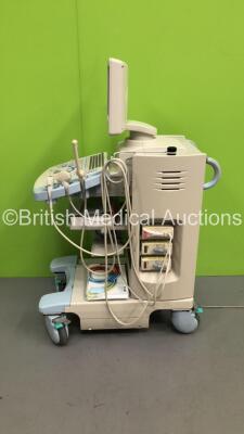 Hitachi EUB-7000HV Ultrasound Scanner *S/N KE17559005* **Mfd 2010** with 3 x Transducers / Probes (EUP-C715 *Mfd 2009* / EUP-V53W and EUP-L65 *Mfd 05/2010*) and Sony UP-897MD Video Graphic Printer (Powers Up) ***IR242*** - 15