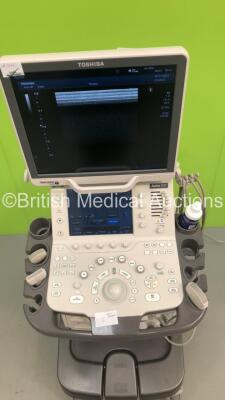 Toshiba Aplio 500 TUS-A500 Flat Screen Ultrasound Scanner *S/N WAB1572298* **Mfd 07/2015** Software Version AB_V5.10*R102 with 3 x Transducers / Probes (PVT-674BT *Mfd 07/2015* / PLT-705BT *Mfd 03/2015* and PVT-375BT *Mfd 03/2019*) and Sony UP-D898MD Dig - 3