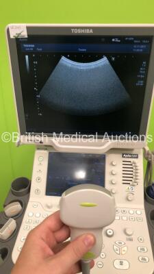 Toshiba Aplio 500 TUS-A500 Flat Screen Ultrasound Scanner *S/N WAB1572298* **Mfd 07/2015** Software Version AB_V5.10*R102 with 3 x Transducers / Probes (PVT-674BT *Mfd 07/2015* / PLT-705BT *Mfd 03/2015* and PVT-375BT *Mfd 03/2019*) and Sony UP-D898MD Dig - 17