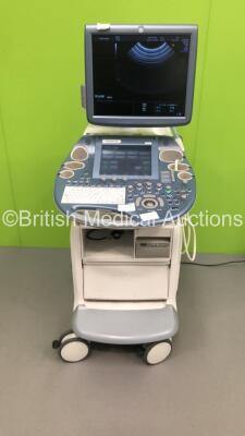 GE Voluson E8 Expert Flat Screen Ultrasound Scanner *S/N D19441* **Mfd 03/2013** Software Version - EC200 with 1 x Transducer / Probe (RIC5-9-D Ref H48651MS *Mfd 09/2014*) and Sony UP-D897 Digital Graphic Printer (Powers Up - Missing Buttons - See Picture