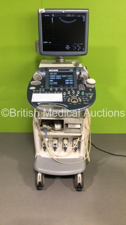 GE Voluson E8 Expert Flat Screen Ultrasound Scanner *S/N D22932* **Mfd 09/2014** BT Level 13.5 Software Version 14.6.6.1639 with 5 x Transducers / Probes (RAB4-8-D Ref H48651MP *Mfd 12/2011* / IC5-9-D Ref 5194434 *Mfd 11/2011* / C1-5-D Ref 5261135 *Mfd 08