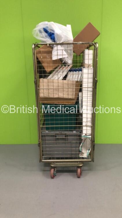 Cage of Consumables Including Boston Scientific Speedband SuperView Super 7, Medtronic Close Fast Endovenous Radiofrequency Ablation Catheter and St Judes Swartz Braided Transseptal Guiding Introducer (Cage Not Included - Out of Date)