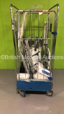 Cage of 6 x Huntleigh Enterprise Over the Bed Table Units (Cage Not Included)