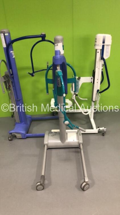 1 x Arjo Ambulift Classic Electric Seated Patient Hoist,1 x Arjo Maxi Move Electric Patient Hoist with Controller and 1 x Arjo Electric Patient Hoist with Controller (1 x Powers Up,1 x Unable to Test Due to No Battery and 1 x Suspected Flat Battery)