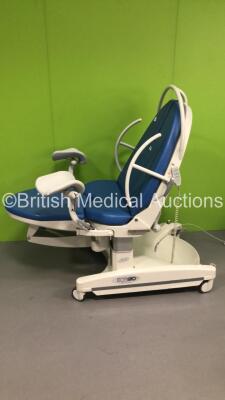 Borcad Medical AVE Electric Birthing Bed with Stirrups and Controller (Powers Up-Damage to Casing-See Photos) *W*