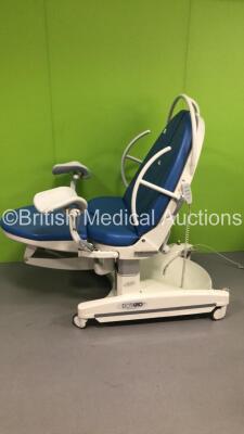 Borcad Medical AVE Electric Birthing Bed with Stirrups and Controller (Powers Up-Damage to Casing-See Photos) *W* - 2