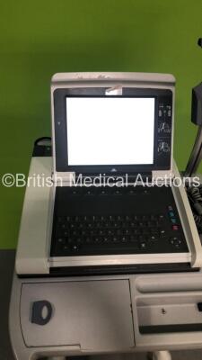 GE MAC 5000 ECG Machine on Stand (Powers Up with Blank Screen) - 3