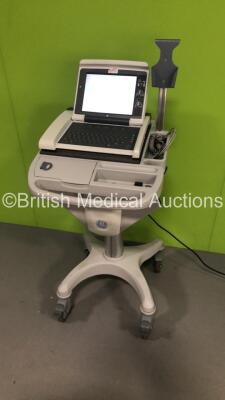 GE MAC 5000 ECG Machine on Stand (Powers Up with Blank Screen) - 4