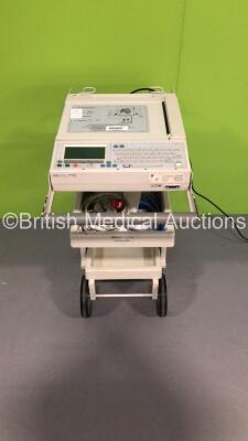 Hewlett Packard PageWriter 300 pi ECG Machine on Stand with 1 x 10-Lead ECG Lead (Powers Up)