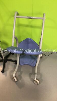 Large Mixed Lot Including 1 x Arjo Maxi Move Electric Patient Hoist with Controller (Unable to Test Due to No Battery), 1 x Arjo Standing Aid,1 x Welch Allyn Patient Examination Light,1 x Daray Patient Examination Light and 1 x Accoson BP Meter - 6