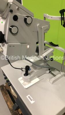 Zeiss RC 310 Fundus Camera with 2 x 10x Eyepieces on Zeiss BL20 Stand (Powers Up) * On Pallet * * SN 225878 * - 8
