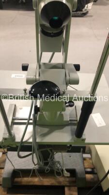 Zeiss RC 310 Fundus Camera with 2 x 10x Eyepieces on Zeiss BL20 Stand (Powers Up) * On Pallet * * SN 225878 * - 9