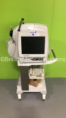 Zeiss Cirrus HD-OCT Spectral Domain Technology Model 4000 on Stand with Keyboard and Accessories (Hard Drive Removed-Slight Damage-See Photos) * SN 4000-7405 * * Mfd 2011 * - 2