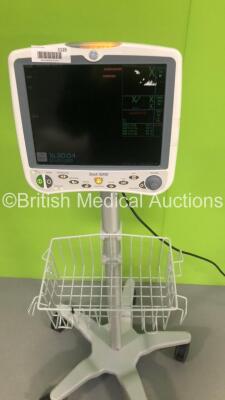 GE Dash 5000 Patient Monitor with BP1,BP2,SpO2,Temp/CO,CO2,NBP and ECG Options on Stand (Powers Up) - 3