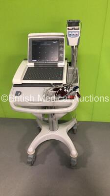 GE MAC 5500 ECG Machine on Stand with 1 x 10-Lead ECG Lead (Powers Up)