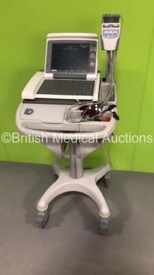 GE MAC 5500 ECG Machine on Stand with 1 x 10-Lead ECG Lead (Powers Up) - 2