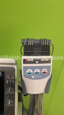 GE MAC 5500 ECG Machine on Stand with 1 x 10-Lead ECG Lead (Powers Up) - 4