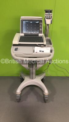 GE MAC 5500 ECG Machine on Stand with 1 x 10-Lead ECG Lead (Powers Up)