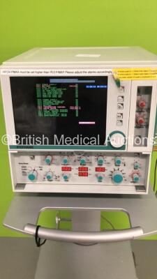 Stephan Stephanie Ventilator Version 3.62 en on Stand - Running Hours 31733 (Powers Up with Error - See Pictures - Missing Front Cover Flap) - 2