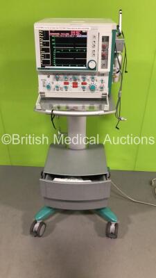 Stephan Stephanie Ventilator Version 3.62 en on Stand - Running Hours 31733 (Powers Up with Error - See Pictures - Missing Front Cover Flap) - 5