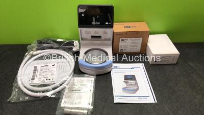 1 x Fisher & Paykel 950 Ref 950AGB Respiratory Humidifier Unit *Mfd 2019* with 1 x Oxylitre Ref AH010-MP Hose Assy,1 x Ref R219P50 2 In 1 Muffled Adapter, 1 x Ref 950S01 Sensor Cartridge, 1 x Ref 832-0002 NIST/DISS Pole Adapter and 1 x Ref AA502 Dovetail