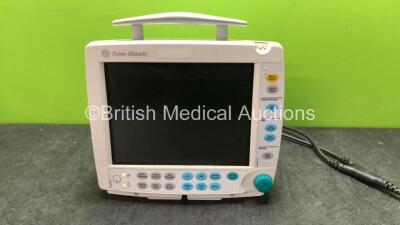 Datex Ohmeda S/5 FM Type F-FMW-00 Patient Monitor (Powers Up with Blank Display and Damaged Light-See Photo)