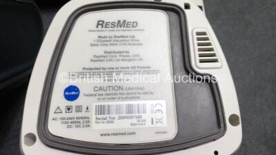 Job Lot of CPAP Units Including 7 x ResMed S9 Escape CPAP Units with 7 x AC Power Supplies,1 x ResMed Escape CPAP Unit (Powers Up) 3 x ResMed Escape CPAP Units (All Power Up) *SN 23131978776, 23111682412, 22151043417, 22151450656, 22161434022, 22152000886 - 5