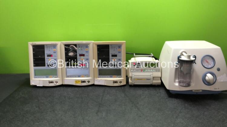 Mixed Lot Including 3 x Accutorr Plus Patient Monitors, 1 x Fresenius Vial Pump and 1 x Medela Basic 30 Suction Pump (All Power Up)