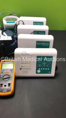 Mixed Lot Including 4 x Merlin @ Home Transmitters, 1 x Intersurgical Humidifier, 1 x Easyair 2020 Unit, 1 x FLUKE 1503 Insulation Tester, 29 x MyCareLink Patient Monitor Units (12 x in Picture 29 in Lot), 1 x Omron 705CP Blood Pressure Monitor and 1 x Sm - 2